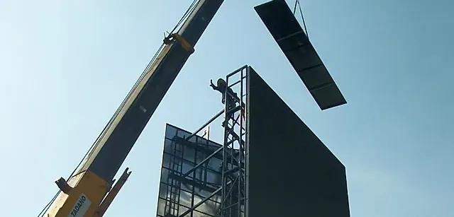 Варианты монтажа светодиодных экранов